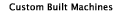 View Various Custom-Built Equipment and Machines-Obtain a Quote to Build
